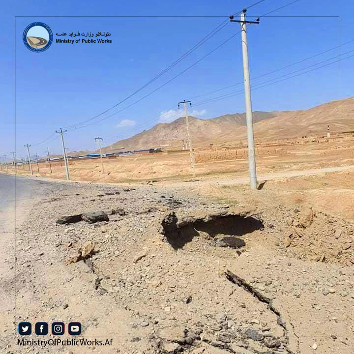 Insurgents blew-up a culvert with IED on Kabul-Kandahar national highway