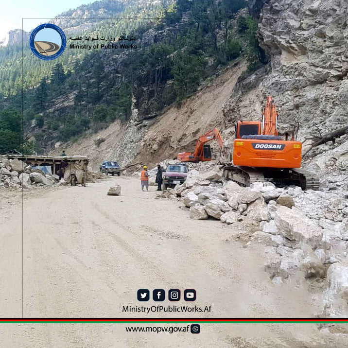 1st section of the Kunar-Nuristan road is underway with 53% progress