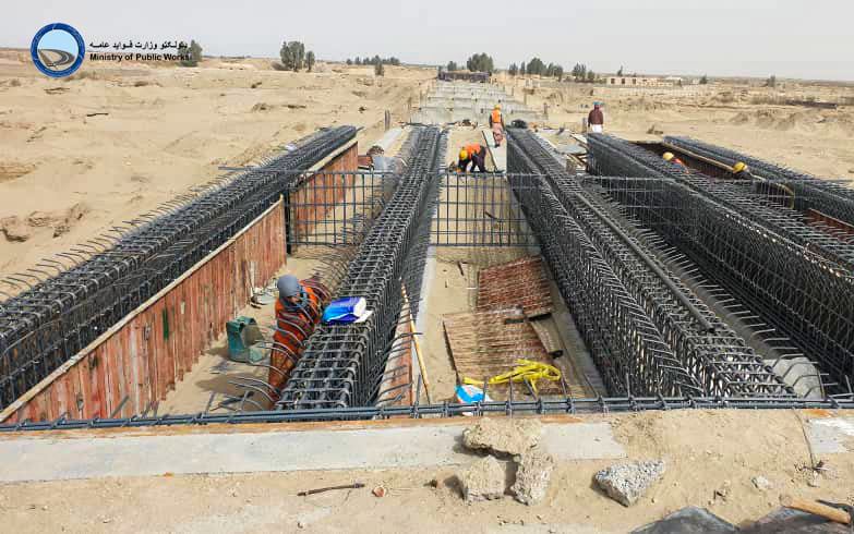 Construction of 300-meter Bridge in Nimroz is nearing to complete