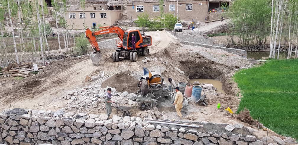 Bamyan: The Bridge and a piece of road in Ghajoor village is 77 percent complete