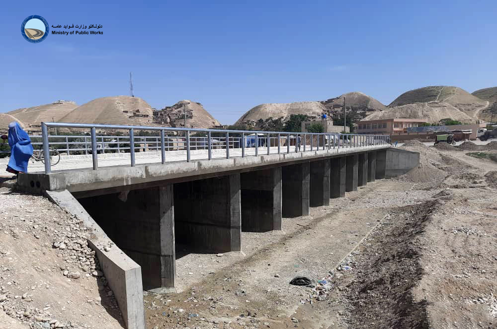 ساختمان پل ۴۸ متره در ولایت فاریاب ۸۰ فیصد پیشرفت کاری دارد