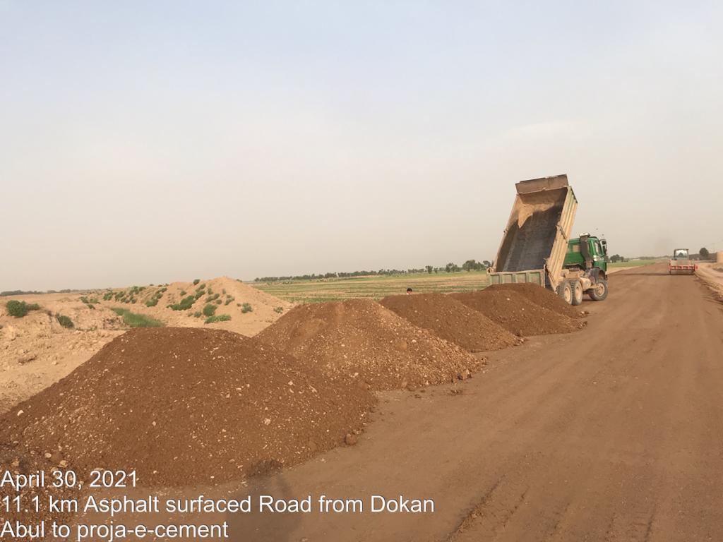 Herat: A 11-Km Road construction is underway in Guzara district