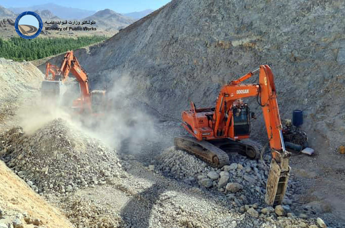 The Qarabagh-Jaghori road project hits 42% work progress