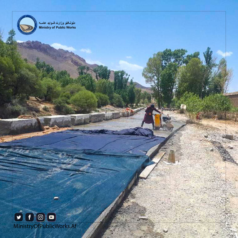 Paktia: Construction of 4.5 km of road in Sidak Karam district hits 60% progress