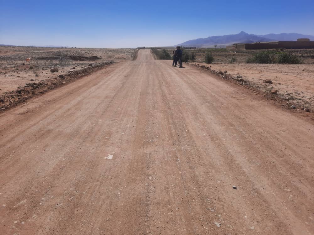 په میدان وردګو کې د ١٨ کیلومتر سړک د ترمیم کار بشپړ او ګټې اخیستنې ته وسپارل شو