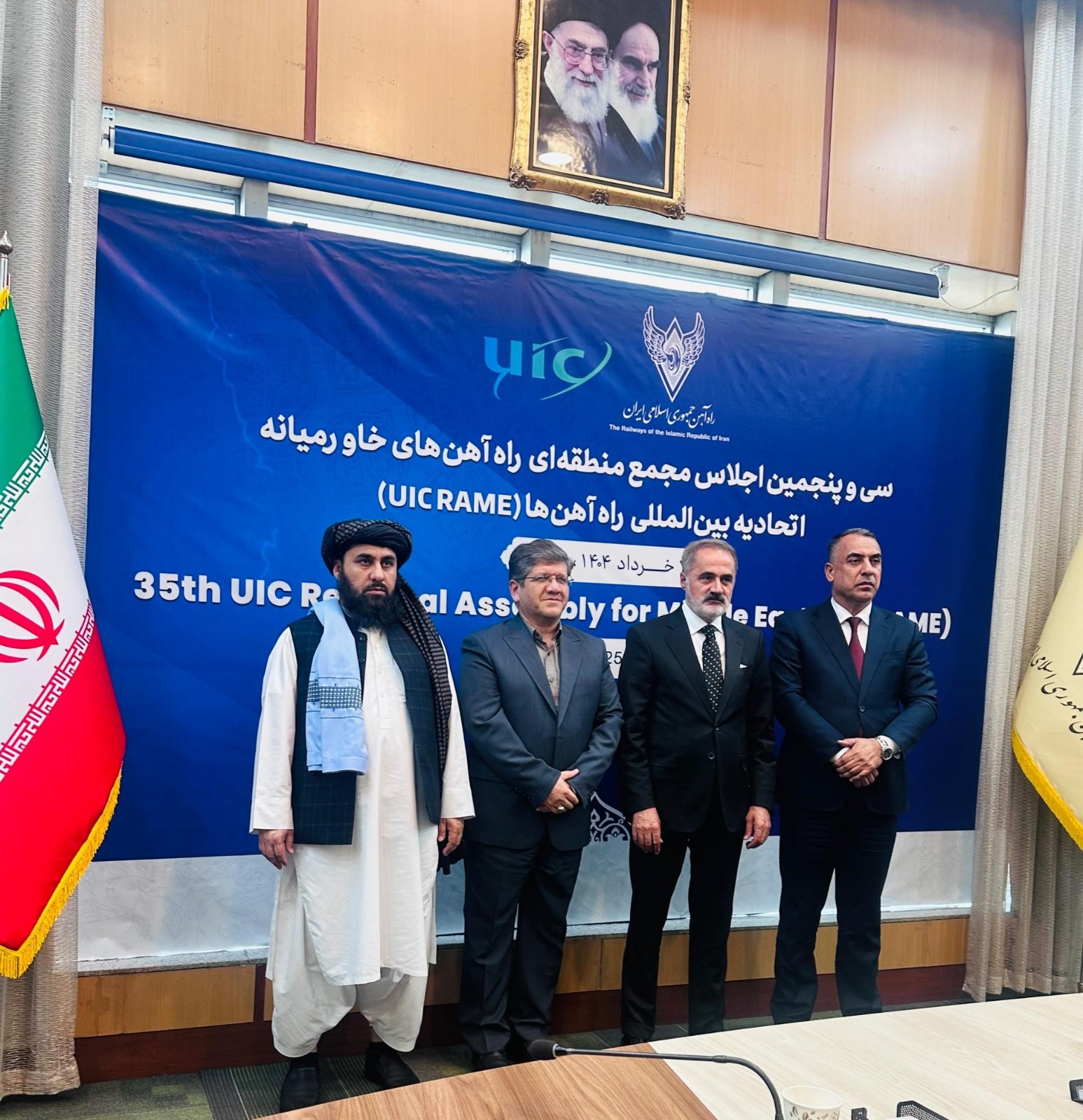 د منځني ختیځ هیوادونو د سیمه ییزې ریل پټلۍ ټولنې پنځه دېرشمه غونډه په ایران کې ترسره شوه