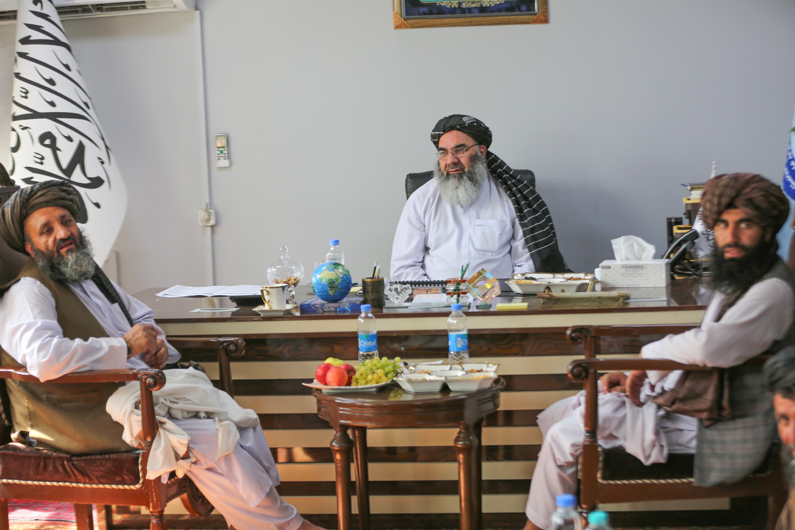 د ټولګټو وزارت د سړکونو د ساتنې او څارنې معین د دایکندي، غزني، کندز او میدان وردګ ولایتونو له یو شمېر مسئولینو او قومي مخورو سره وکتل