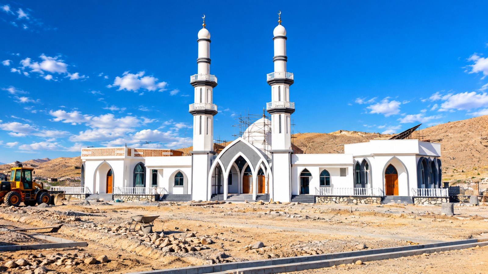 د غزني ولایت په اندړ ولسوالۍ کې د یو محراب جومات د رغونې چارې د ۸۵ سلنه فزیکي پرمختګ سره جریان لري